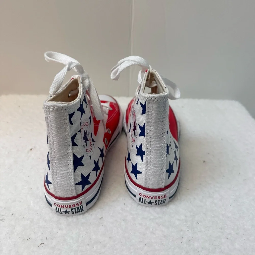 Converse Kids Red, White, and Blue High-Top Sneakers